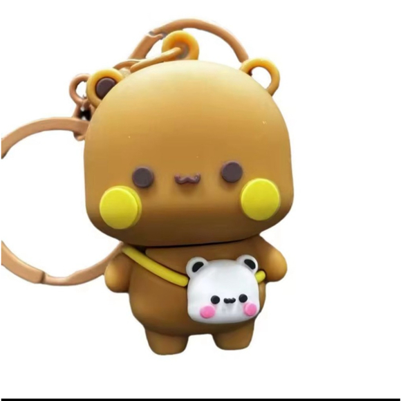 Bubu & Dudu Character Adorable Keychain Purse Backpack Charm Set - Picture 12 of 14